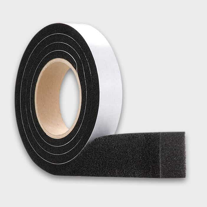 Sellador de cinta de acristalamiento compresible auto-adhesivo de espuma PU Tira de Esponja de relleno 